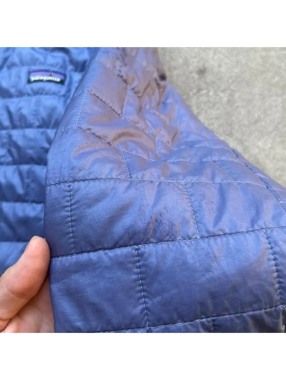 Patagonia blue nano puffer jacket